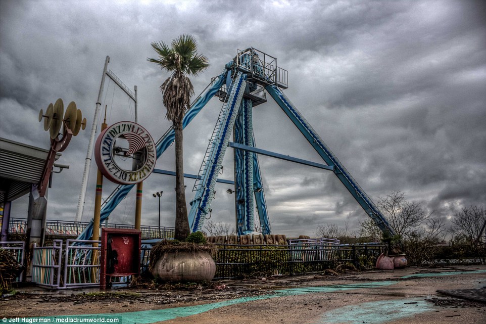 A former Six Flags park is finally being demolished after Hurricane Katrina's devastation